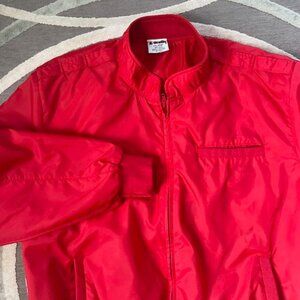 VINTAGE  K-Studio RETRO Red Bomber Jacket Nylon Windbreaker Men’s Size XXL